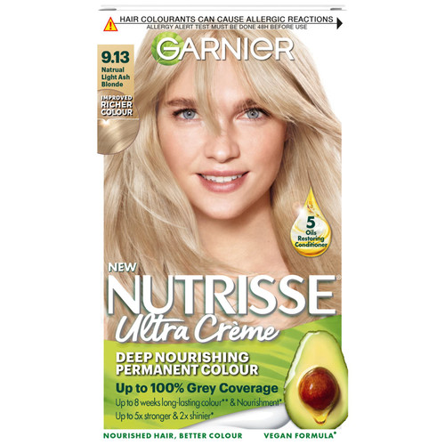 Garnier Nutrisse Ultra Crème Permanent Hair Dye - Natural Light Ash Blonde