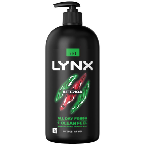 Lynx Shower Gel Pump 900ml - Africa