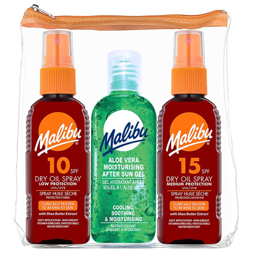 Malibu Travel Bag with Sunscreen 3pk