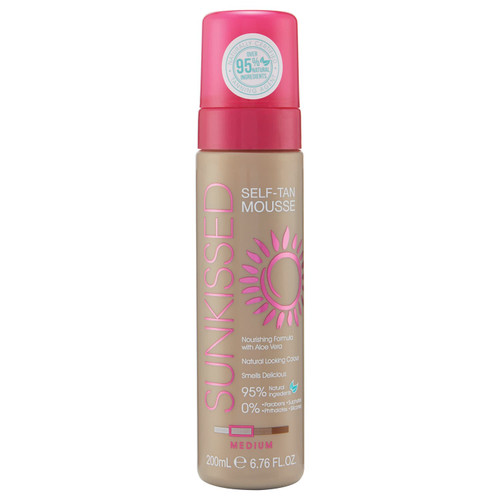 Sunkissed Self Tan Mousse 200ml - Medium