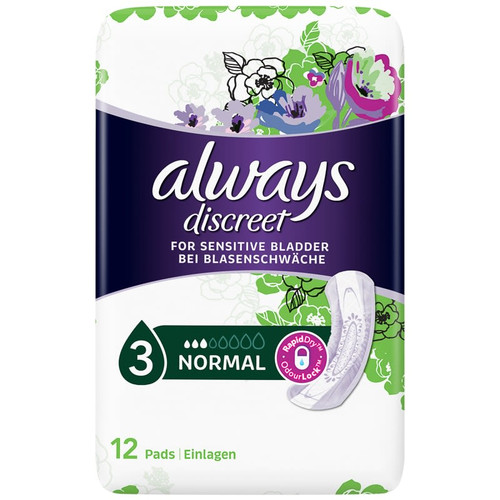 Always Discreet Pads Normal 12pk