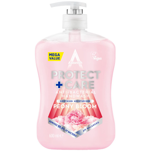 Astonish Protect + Care Anti-Bacterial Hand Wash 600ml - Peony Bloom