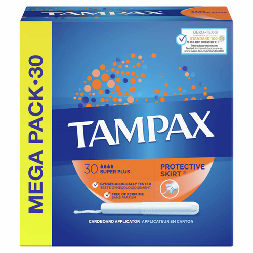 Tampax Tampons 30pk - Super Plus