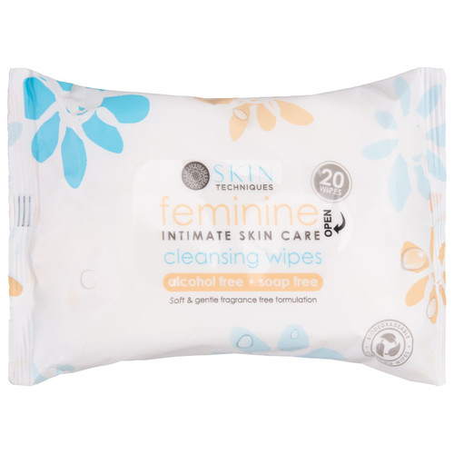 Skin Techniques Feminine Wipes 20pk