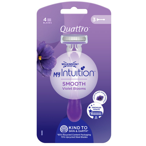 Wilkinson Sword Quattro My Intuition Smooth 3pk