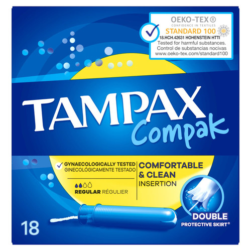 Tampax Compak 18pk - Regular