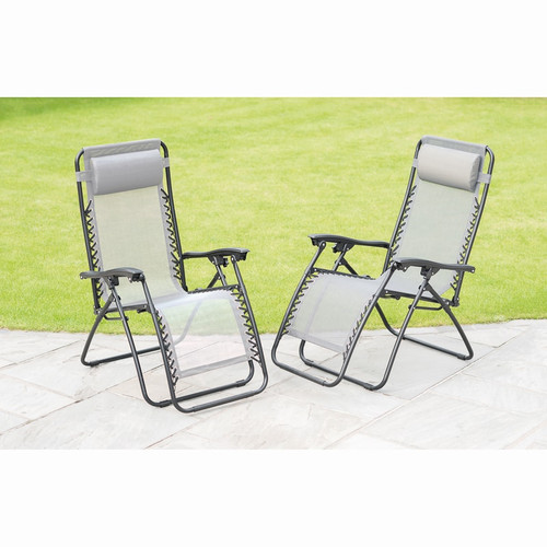 Dakota Zero Gravity Relaxers - Grey 2pk