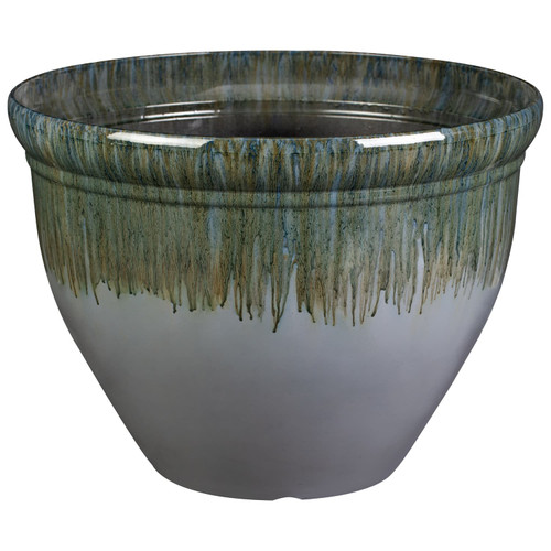 Glazed Effect Planter 39cm - Grey