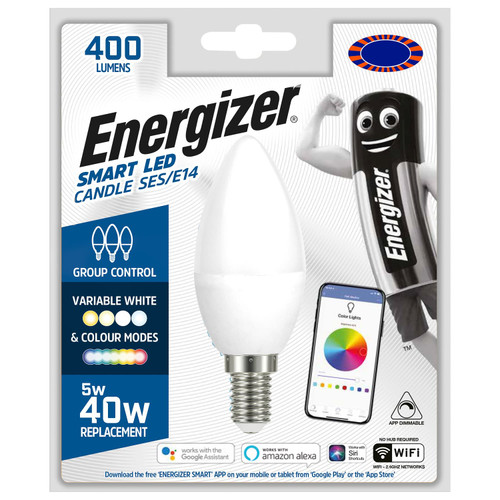 Energizer Smart LED Candle Bulb SES-E14