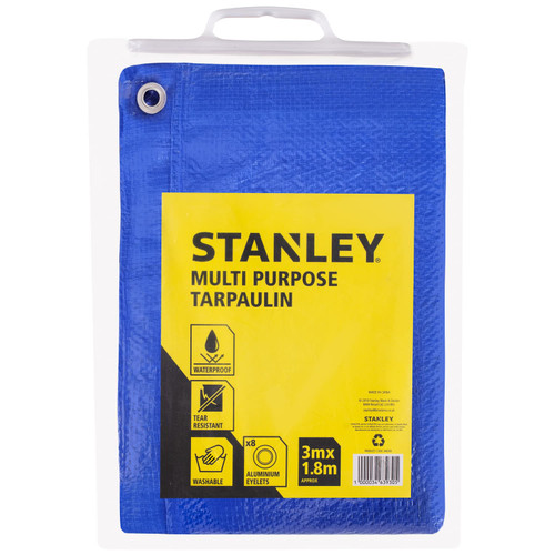 Stanley Multi Purpose Tarpaulin 3 x 1.8m