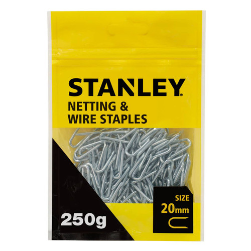 Stanley Netting & Wire Staples 20mm 250g