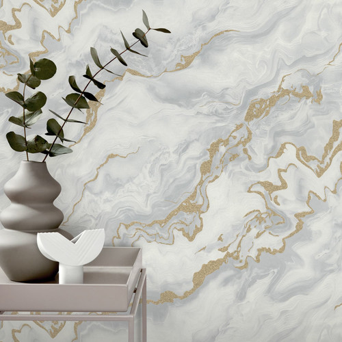 ELLE Mystic Spell Wallpaper - Light Grey