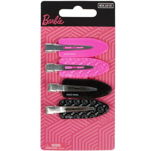 Barbie Metal Clip Set 4pk