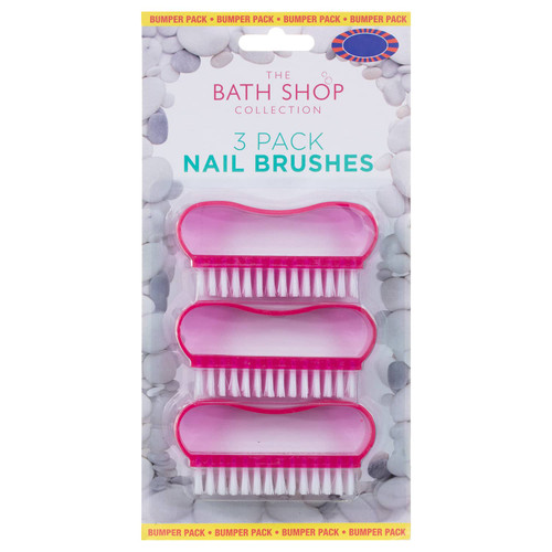 Nail Brushes 3pk - Pink
