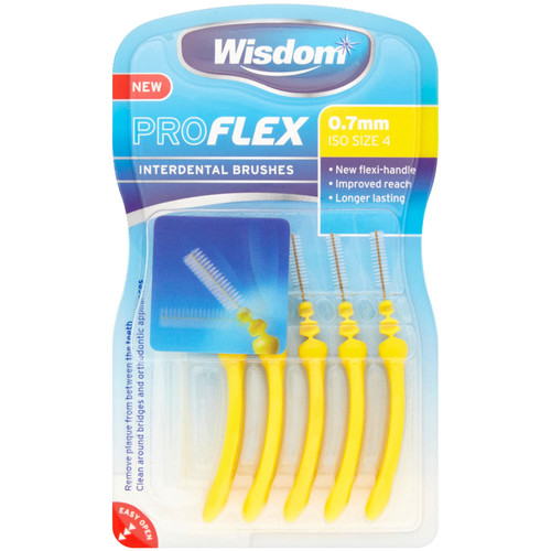 Wisdom Pro Flex Interdental Brushes 5pk - Size 4
