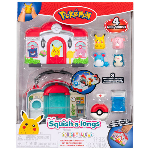 PokÃ©mon Squish-a-longs Playset 9pcs