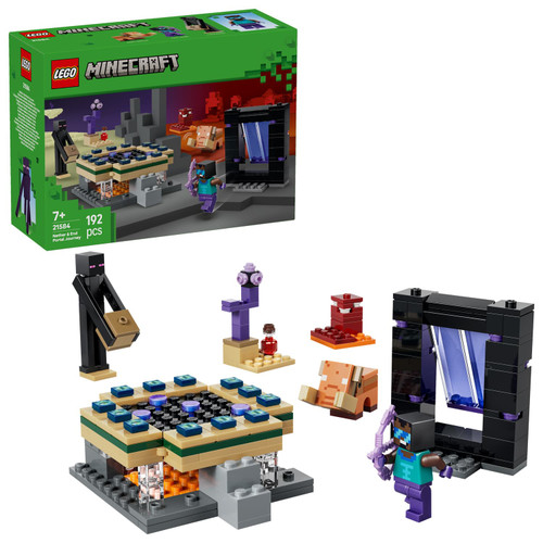 LEGO Minecraft: Nether & End Portal Journey Playset
