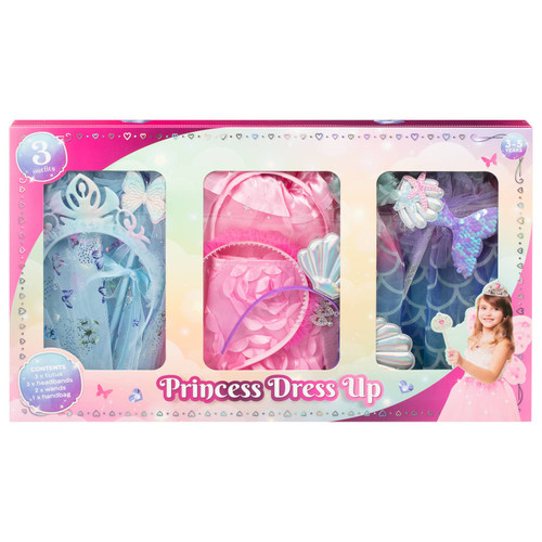Princess Dress up Playset 3pk