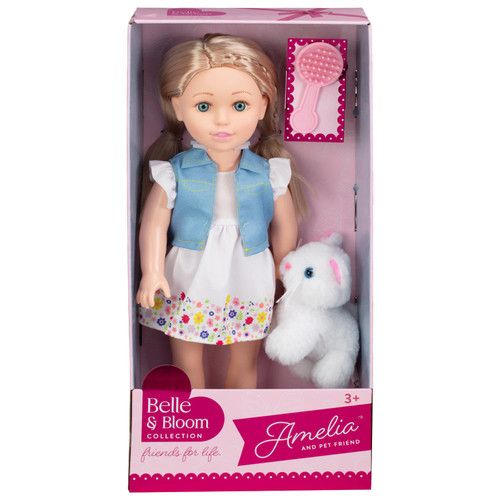 Belle & Bloom Doll with Pet - Amelia