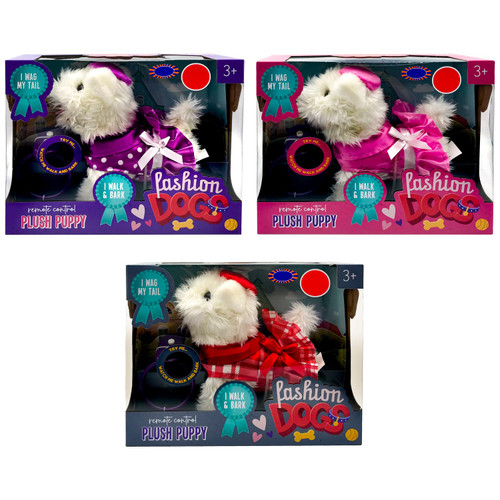 Posh Puppy Remote Control Plush Dog - Assorted