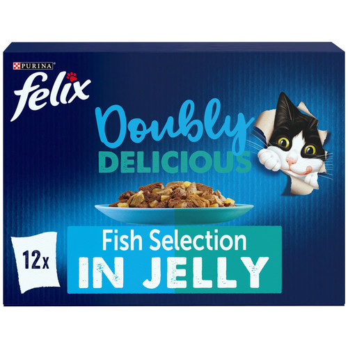 Felix Doubly Delicious Fish Cat Food 12 x 85g