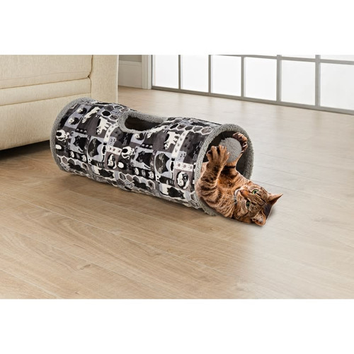 Cat Play Tunnel - Grey