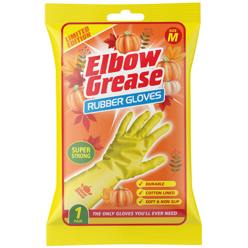 Elbow Grease Rubber Gloves - Pumpkin