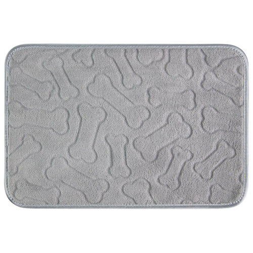 Quilted Dog Placemat - Grey