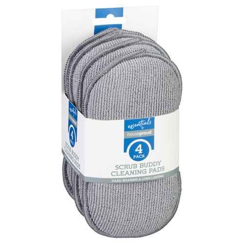 Scrub Buddy Cleaning Pads 4pk - Grey