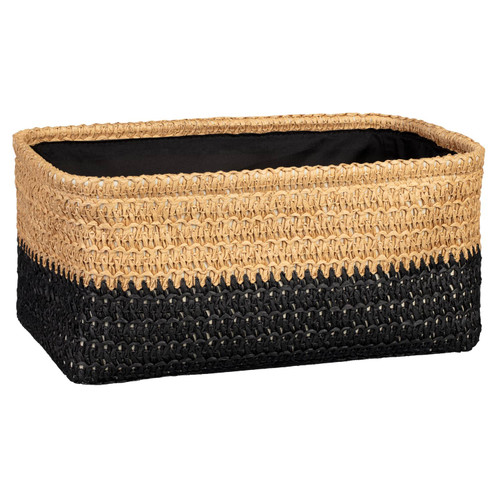 Natural & Black Basket