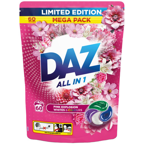 Daz All In 1 Laundry Pods 60W - Pink Explosion