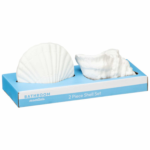 Bathroom Essentials Shell Set 2pc