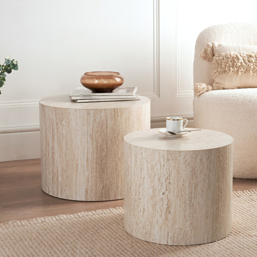 Set of 2 Round Coffee Tables