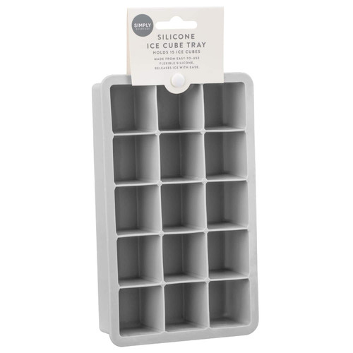 Simply Everyday Silicone Ice Tray - Grey