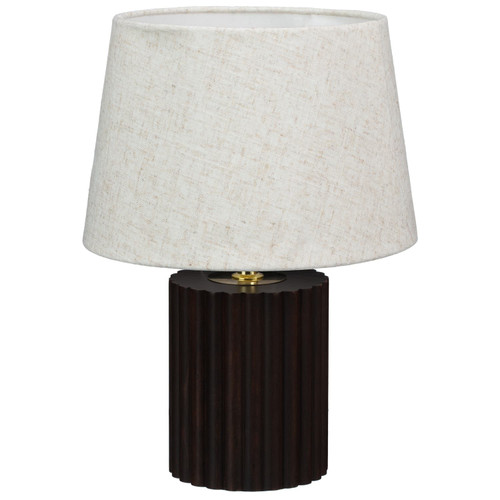 Wooden Ribbed Lamp