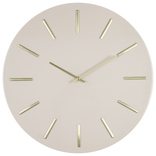 Large Metal Wall Clock - Gold