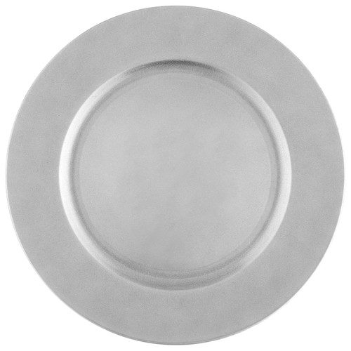 Silver Glitter Charger Plate