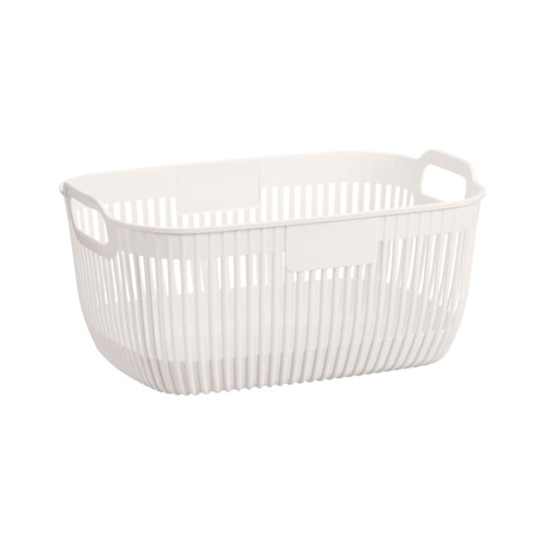 Linear Medium Storage Basket - Cream