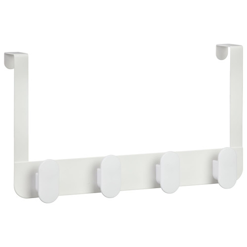 Oval Over Door Hooks - White