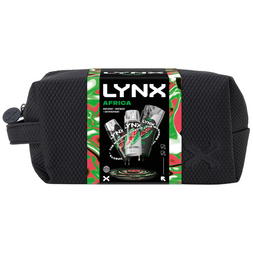 Lynx Africa Wash Bag Set 4pcs