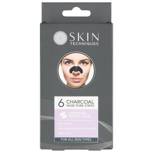 Skin Techniques Charcoal Nose Pore Strips 6pk