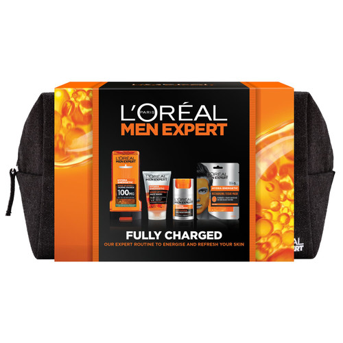 L'OrÃ©al Men Expert Fully Charged Wash Bag Set 5pcs