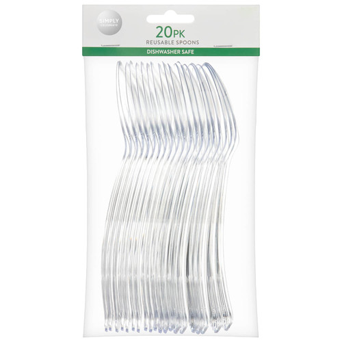 Clear Spoons 20pk