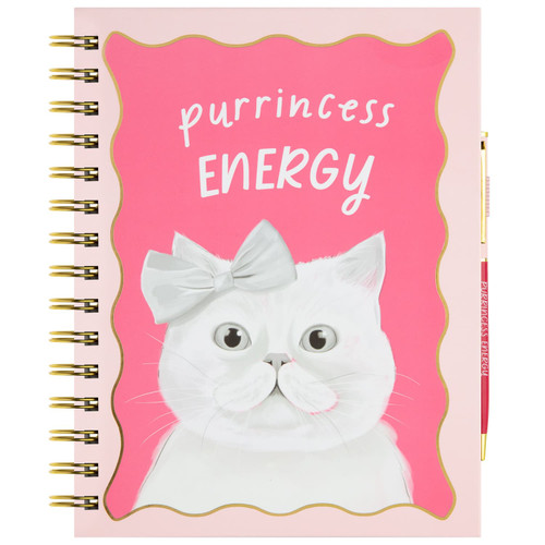A Tale of Tails Cat Notebook - White