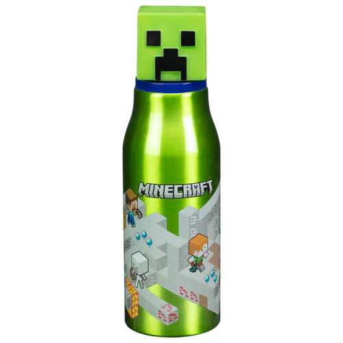 Minecraft Aluminium Bottle with 3D Lid