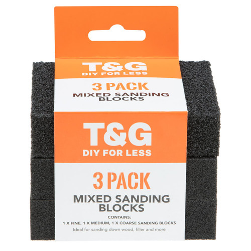 Turner & Gray Mixed Sanding Blocks 3pk