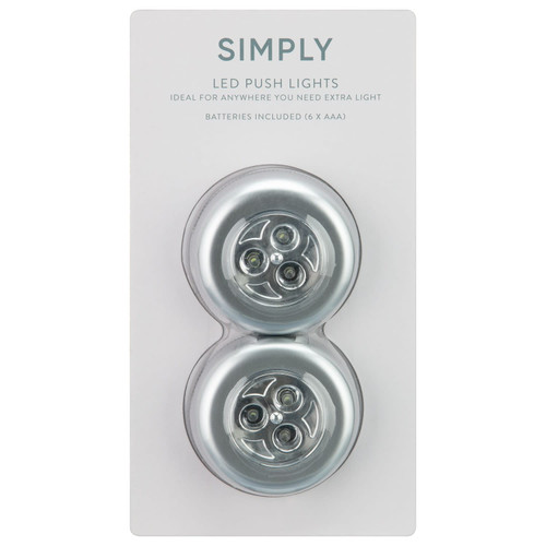 Simply LED Push Lights 2pk