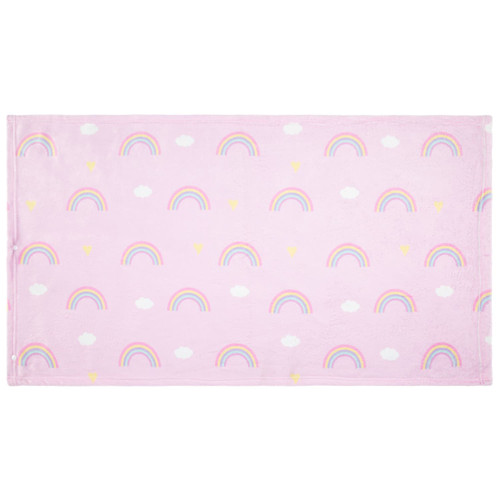 Kids Travel Blanket - Pink Rainbow