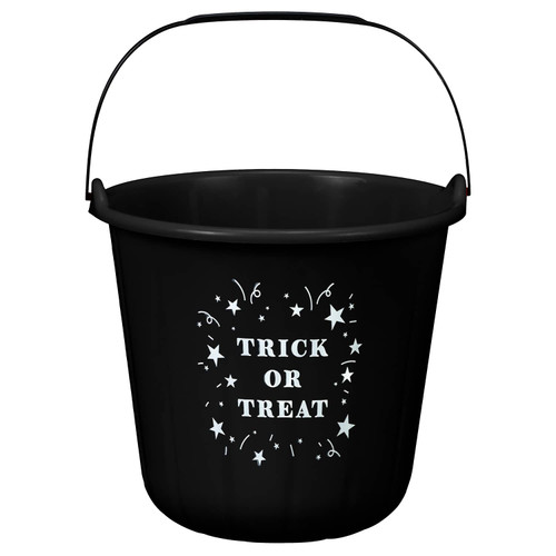 Small Halloween Treat Bucket - Black