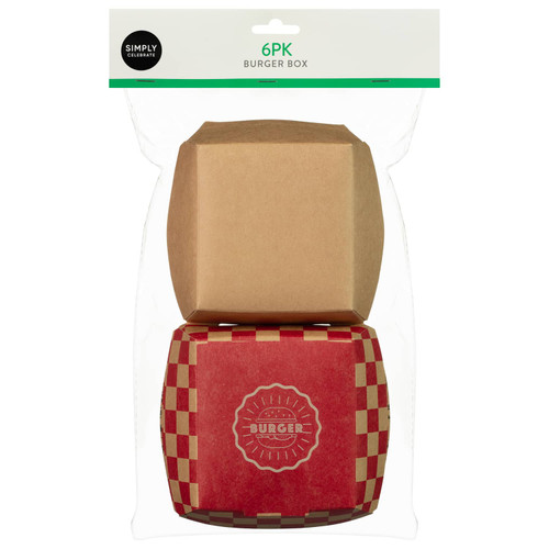 Simply Celebrate Burger Box 6pk